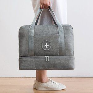 Weekender Travel Duffle Bag with Shoe Compartment